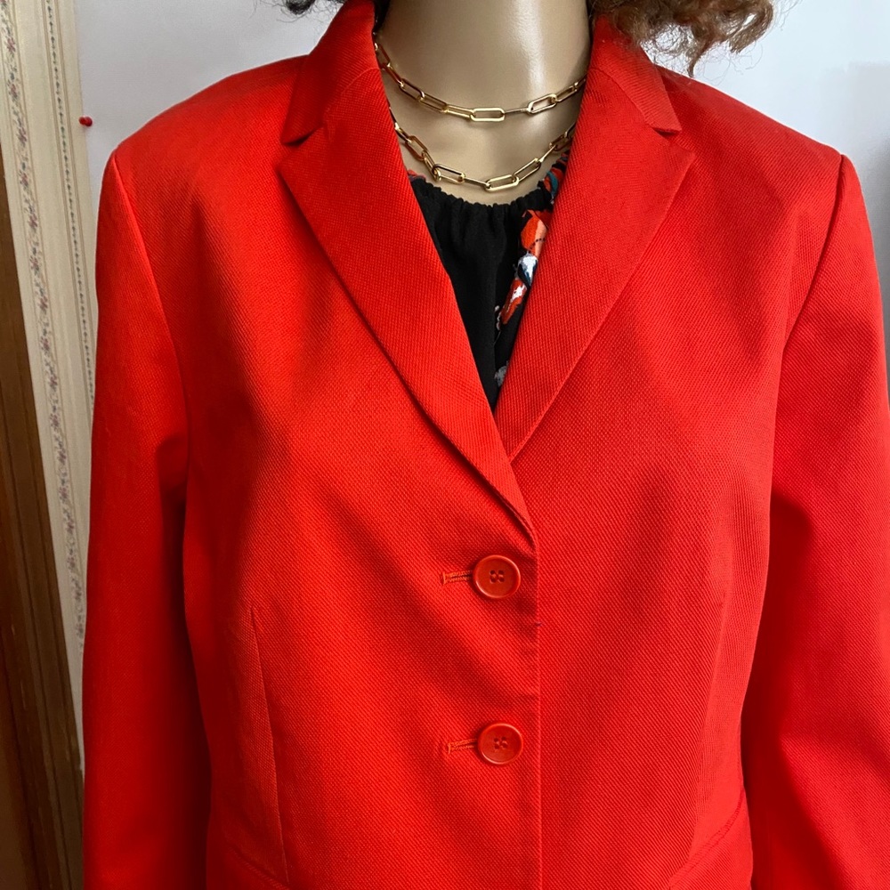 Talbots orange blazer